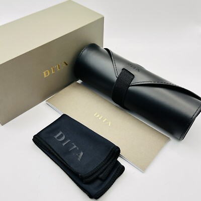DITA Glasses Case Glasses Sunglasses Black Leather New Boxed