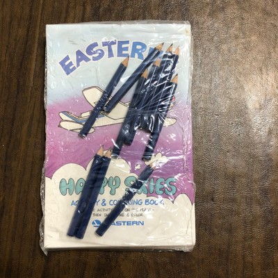 10 Vintage Eastern Airlines HAPPY SKIES ACTIVITY & COLORING BOOKS + 10 Pencils