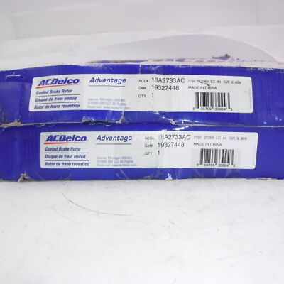 Pair Genuine OEM ACDelco Rear Disc Brake Rotors for 2016-2021 Chevrolet Camaro