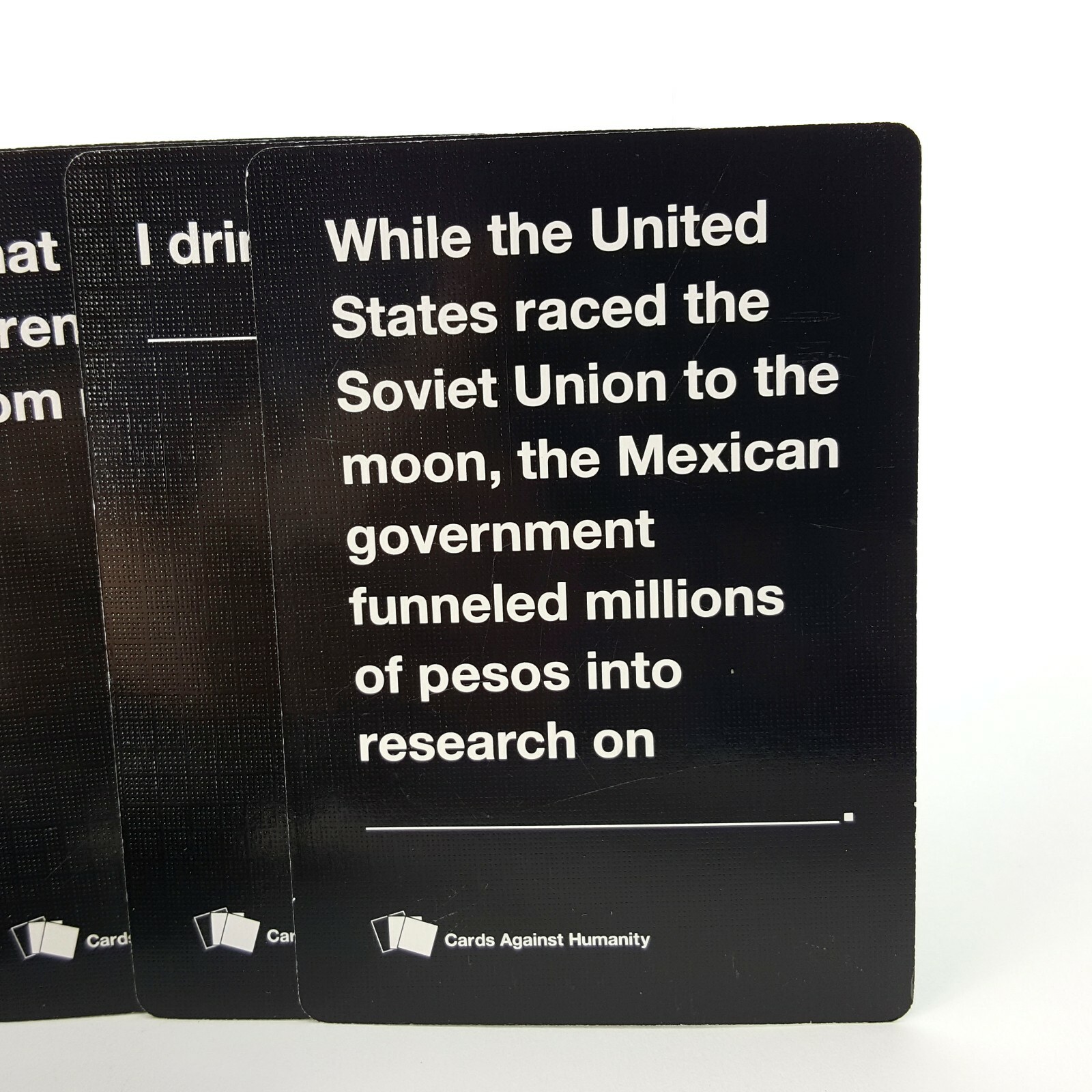 Cards Against Humanity Adult Party Game Kickstarter Black White Set