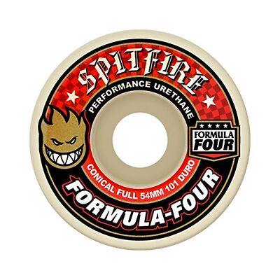 Spitfire Wheels F4 101D Conical Full White 52mm