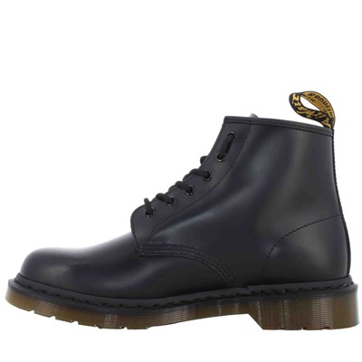 Pre-owned Dr. Martens' Dr. Martens A23us Unisex Amphibian 24255001 101 Smooth In Black