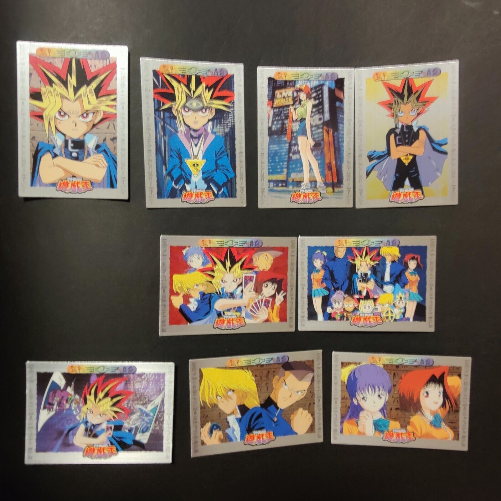 Yugioh 1998 Toei Amada Anime Bandai Silver Foil Cards #46-54 Yugioh 1998 Toei Amada Anime Bandai Silver Foil Cards #46-54