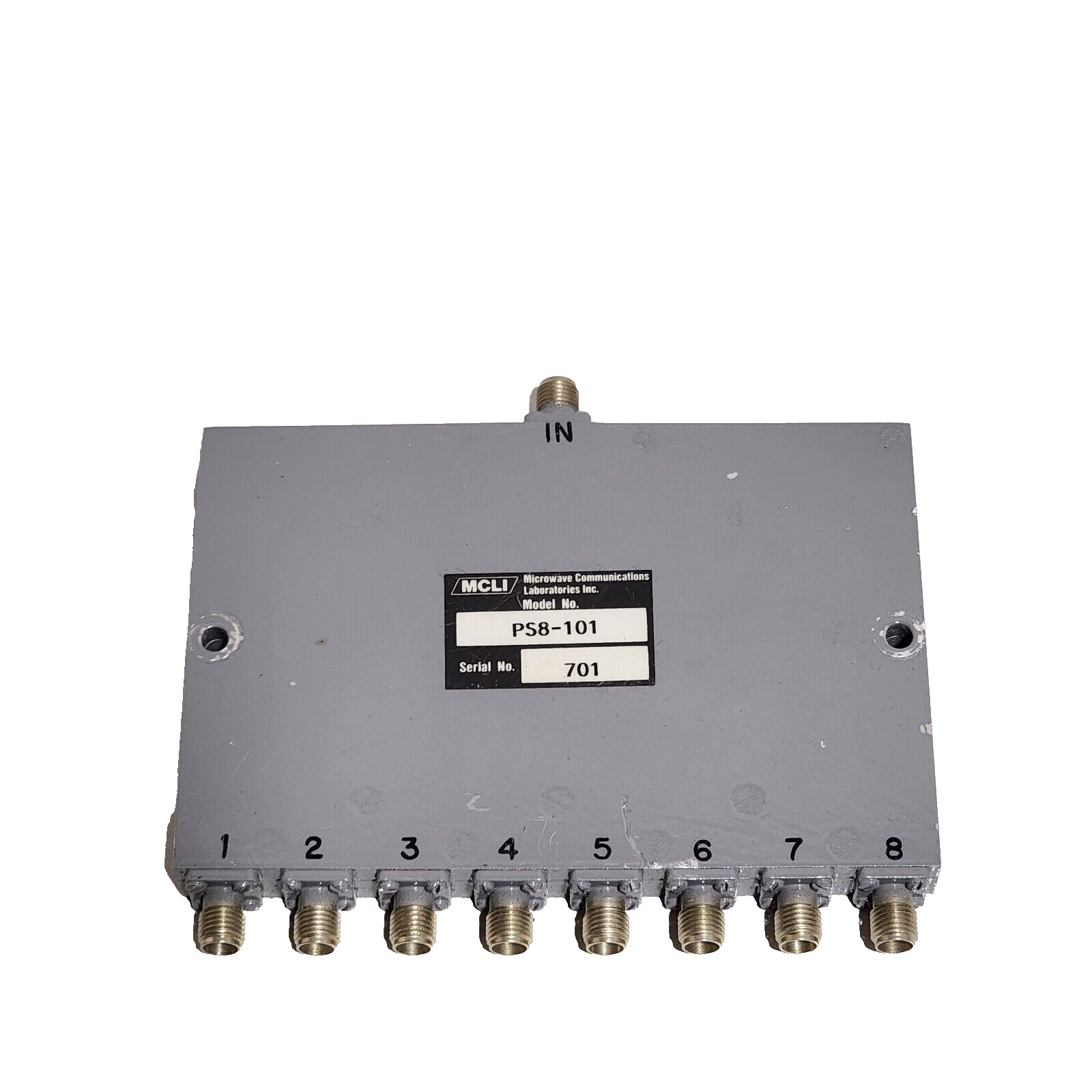 MCLI 8 WAY RF MICROWAVE POWER DIVIDER PS8-101 USEDE.