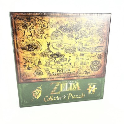 The Legend Of Zelda Usaopoly Collectors Edition Puzzle Hyrule Map 550 Pieces NEW