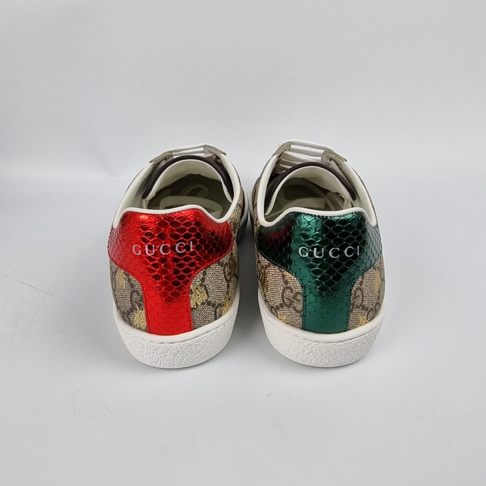 Pre-owned Gucci Women's Ace Beige Gg Sneakers