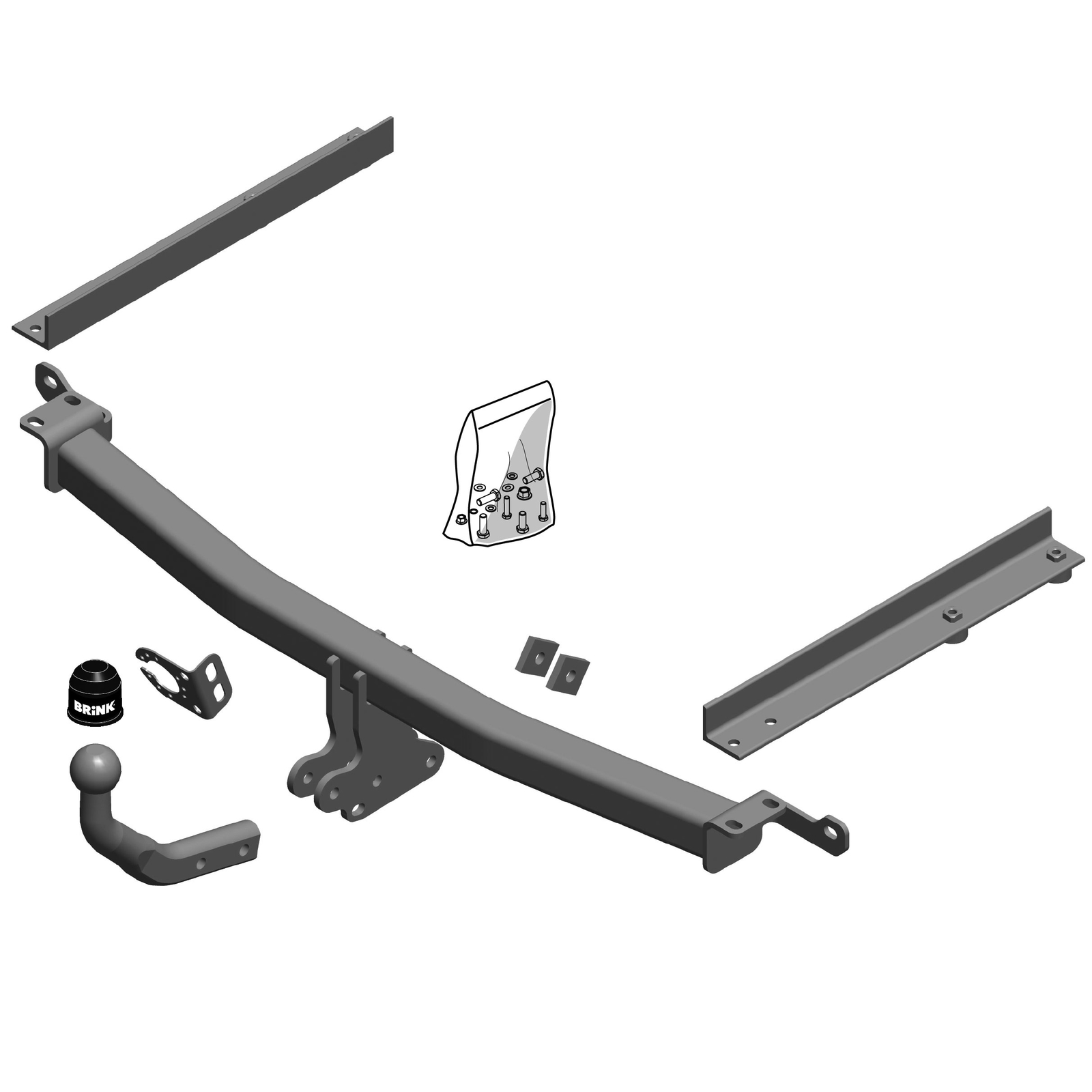 Brink Towbar for Honda Jazz Hatchback 2015 Onwards Swan Neck Tow Bar