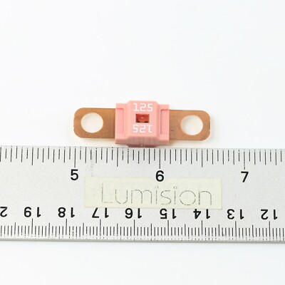 Premium 58V DC ANS MIDI Fuse 125A midifuse 125 amp 58VDC 6mm Bolt On - Pink