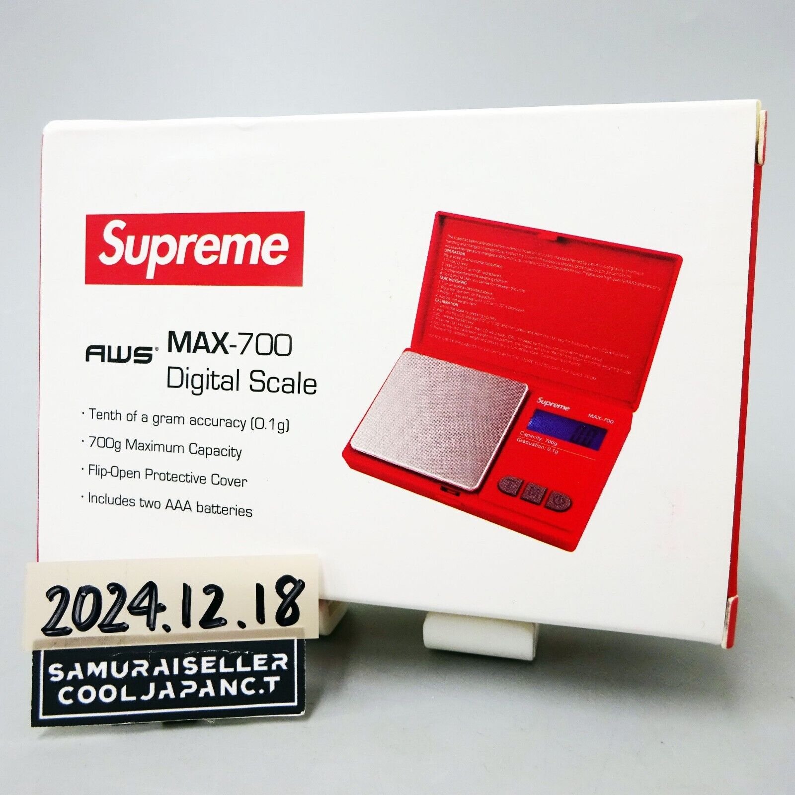 Supreme X AWS Max-700 Digital Scale RED from Japan NEW | eBay Supreme X AWS Max-700 Digital Scale RED from Japan NEW | eBay