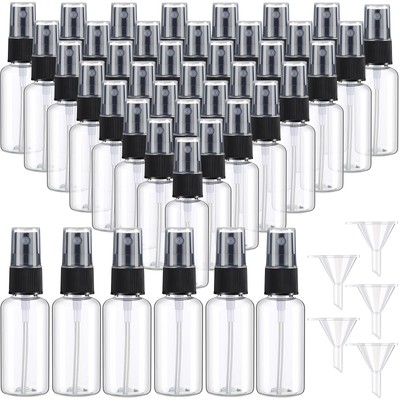 100 Pcs Mini Clear Spray Bottles 1 oz Plastic Empty Travel Bottle Fine Mist S...