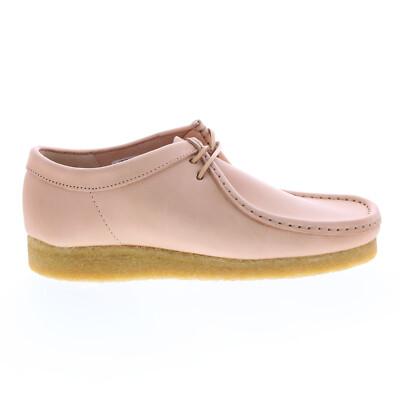 

Clarks Wallabee 26154934 Мужские бежевые кожаные оксфорды и туфли на шнуровке повседневная обувь, Бежевый, Clarks Wallabee