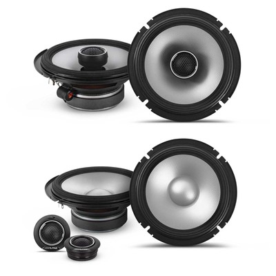Alpine S2-S65C & S2-S65 Bundle: 6.5'' Component & Coaxial Speaker Sets