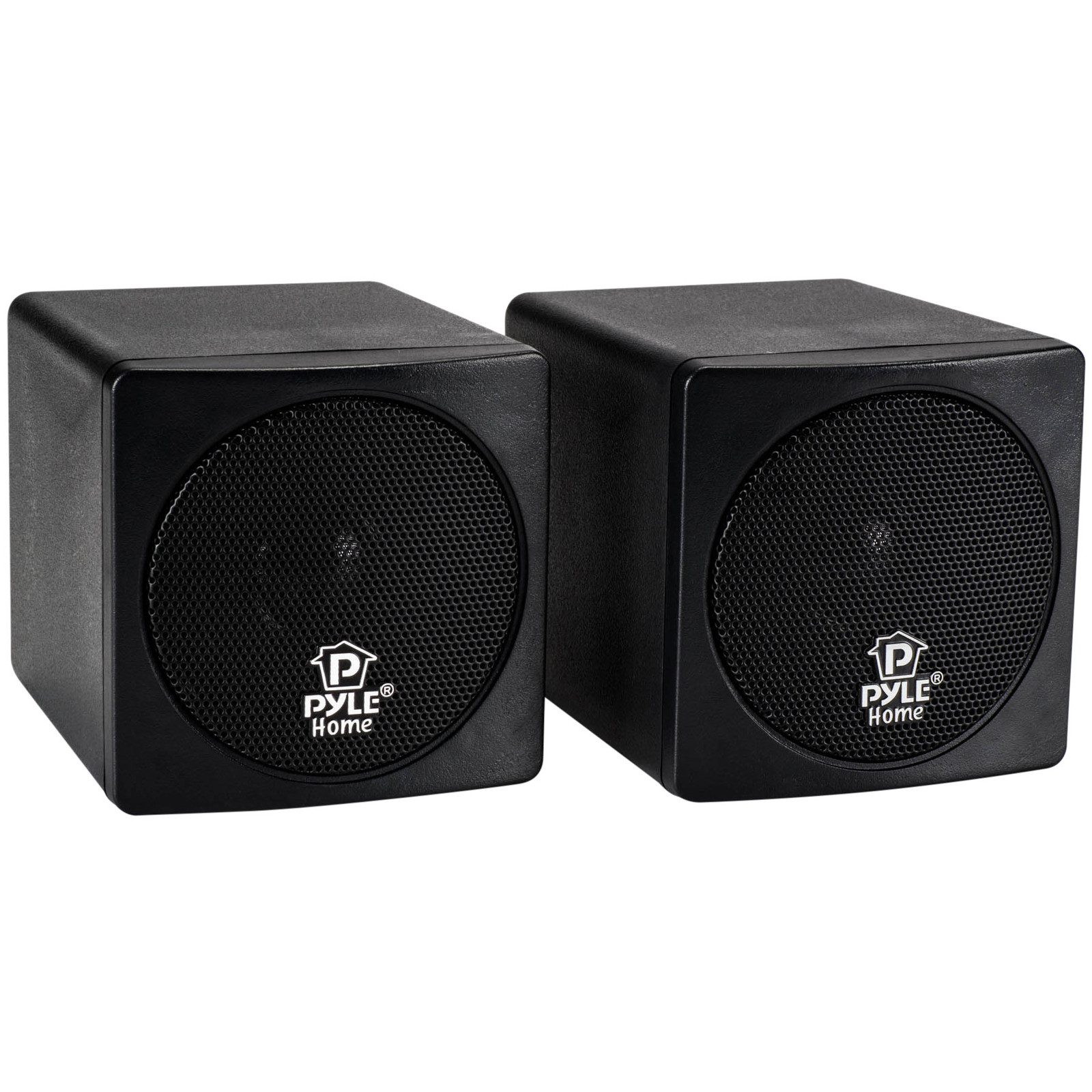 Pyle PCB3BK 3" 100 Watt Mini Cube Speaker Pair Black eBay
