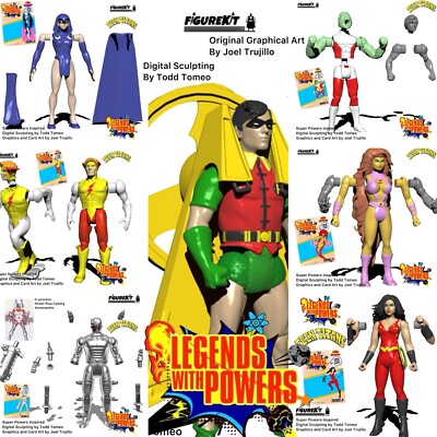 Super Powers Style Teen Titans WHOLE TEAM_SET+ Robin Cyborg And Free Nightwing!