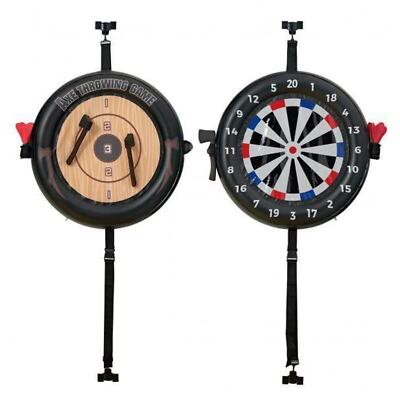 Over the Door 2-in-1 Darts and Axe Throwing Challenge Kids Game Indoor
