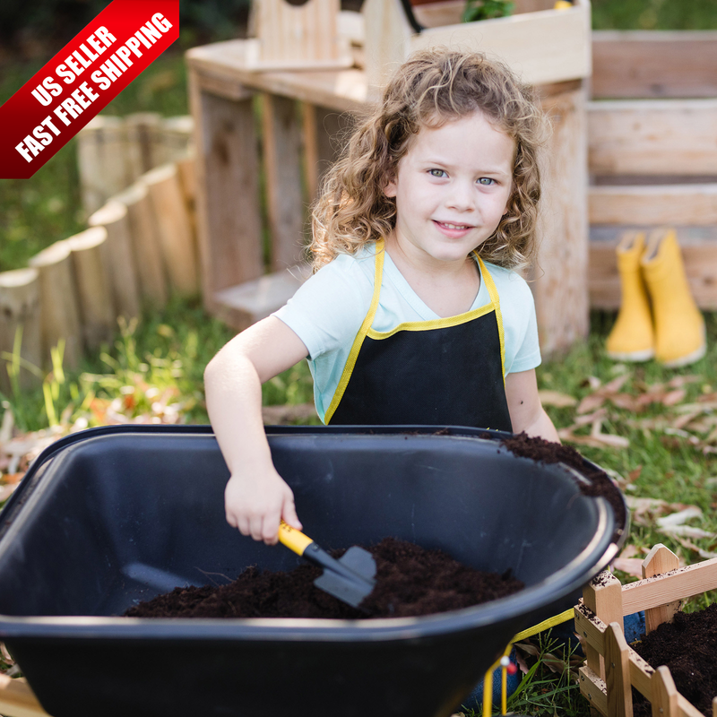 Stanley Jr. Wheelbarrow and 7Piece Garden Set for the Young Gardeners