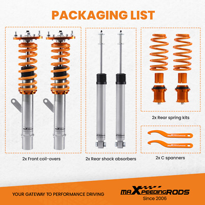 Adjustable Coilovers Lowering Kit for VW GOLF/ GTI MK7  2015-2019 55mm