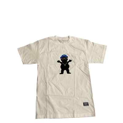 Grizzly authentic grip tape men's skater T-shirt, small