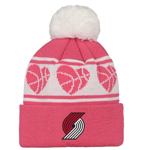 Outerstuff NBA Kids Girls Portland Trail Blazers Розовая вязаная шапка Sweet Heart