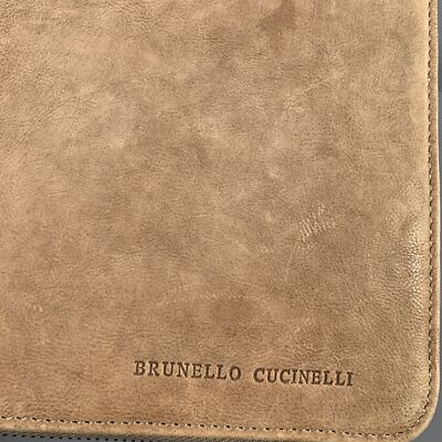 BRUNELLO CUCINELLI Taupe Leather iPad Case | eBay