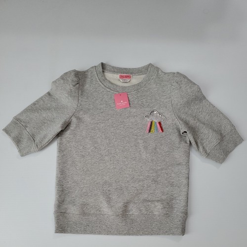 [DNSR] spade sweatshirt /追跡付 KATE SPADE Pullover Sweatshirt XS Rain or Shine sequin cloud