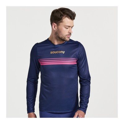 Мужская одежда Saucony Elite с длинным рукавом Sodalite S