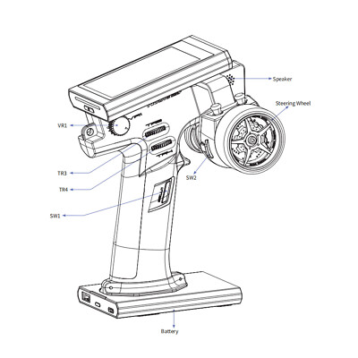 Flysky Noble NB4+ 2.4GHz 8CH RC Transmitter FGR4S Receiver AFHDS 3 Protocol T9R2