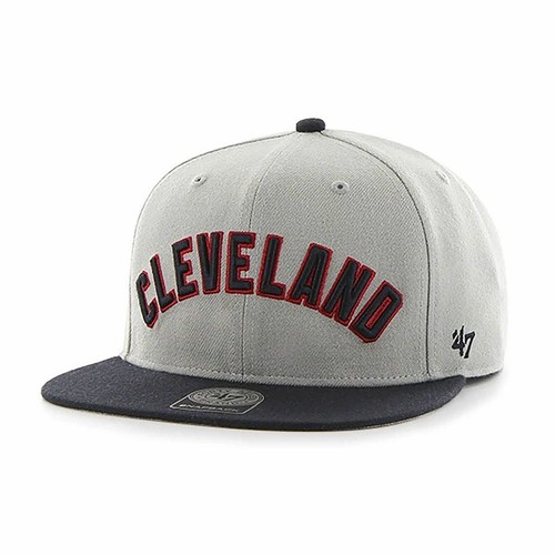 Мужские кроссовки 47 Brand Cleveland Indians Sure Shot Snapback - серый/черный