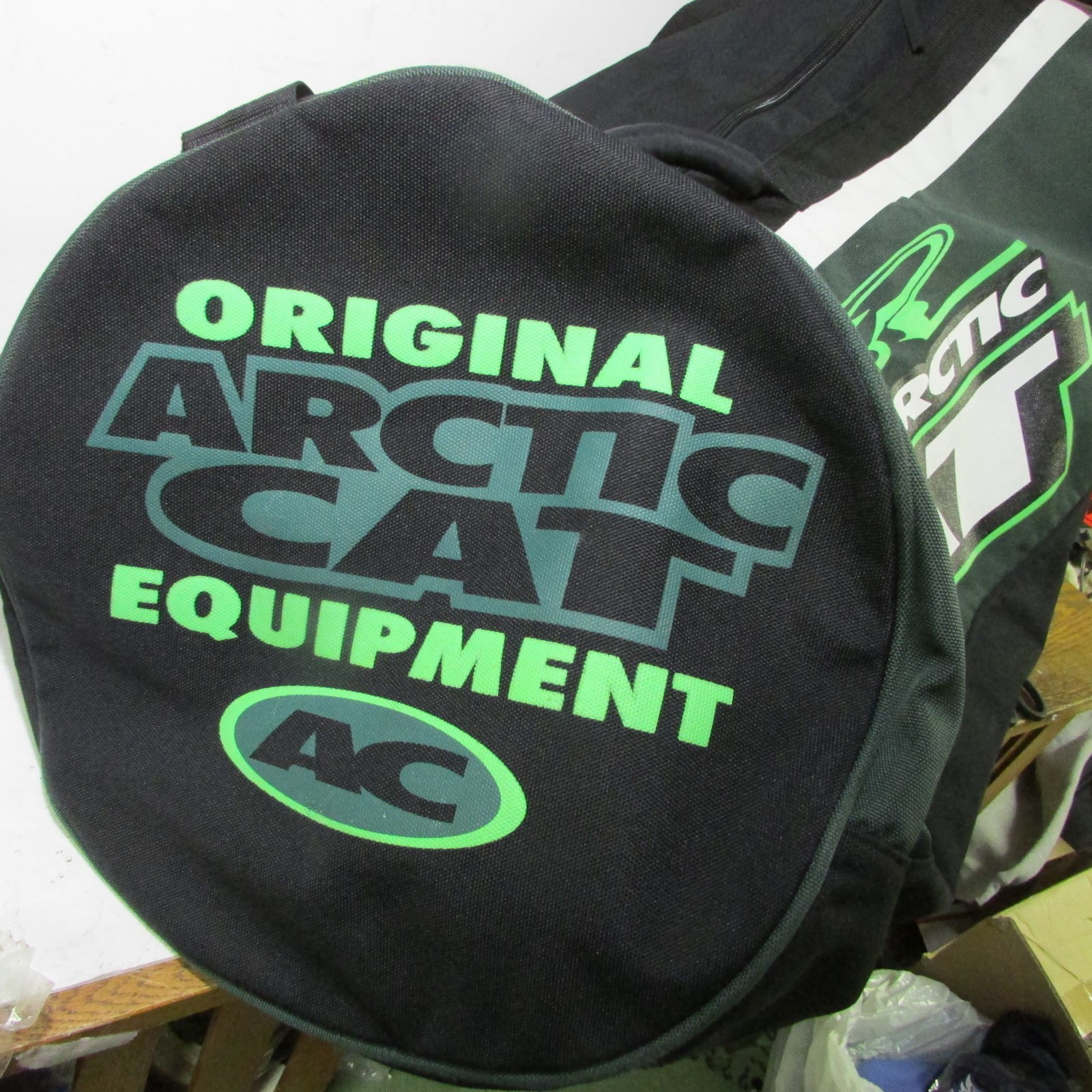 Vintage Original Arctic Cat Snowmobile Helmet Clothing Storage Bag 1990's? NICE!