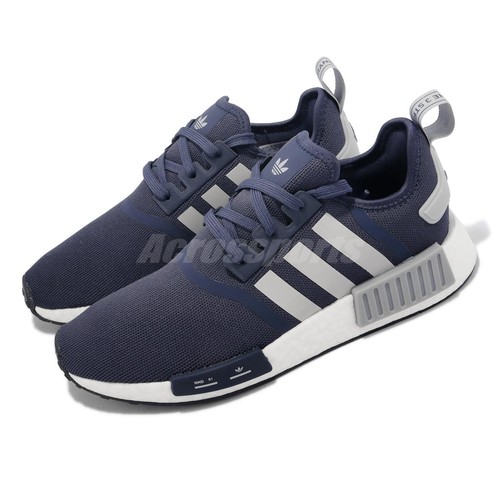 

Adidas Originals NMD_R1 Boost Shadow Темно-синий Белый Мужская повседневная обувь унисекс HQ4462, Серый, Nmd_r1