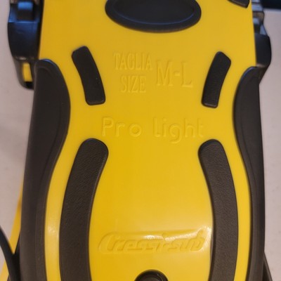 Cressi Pro Light Open Heel Fins-Yellow-m-l - Medium/Large