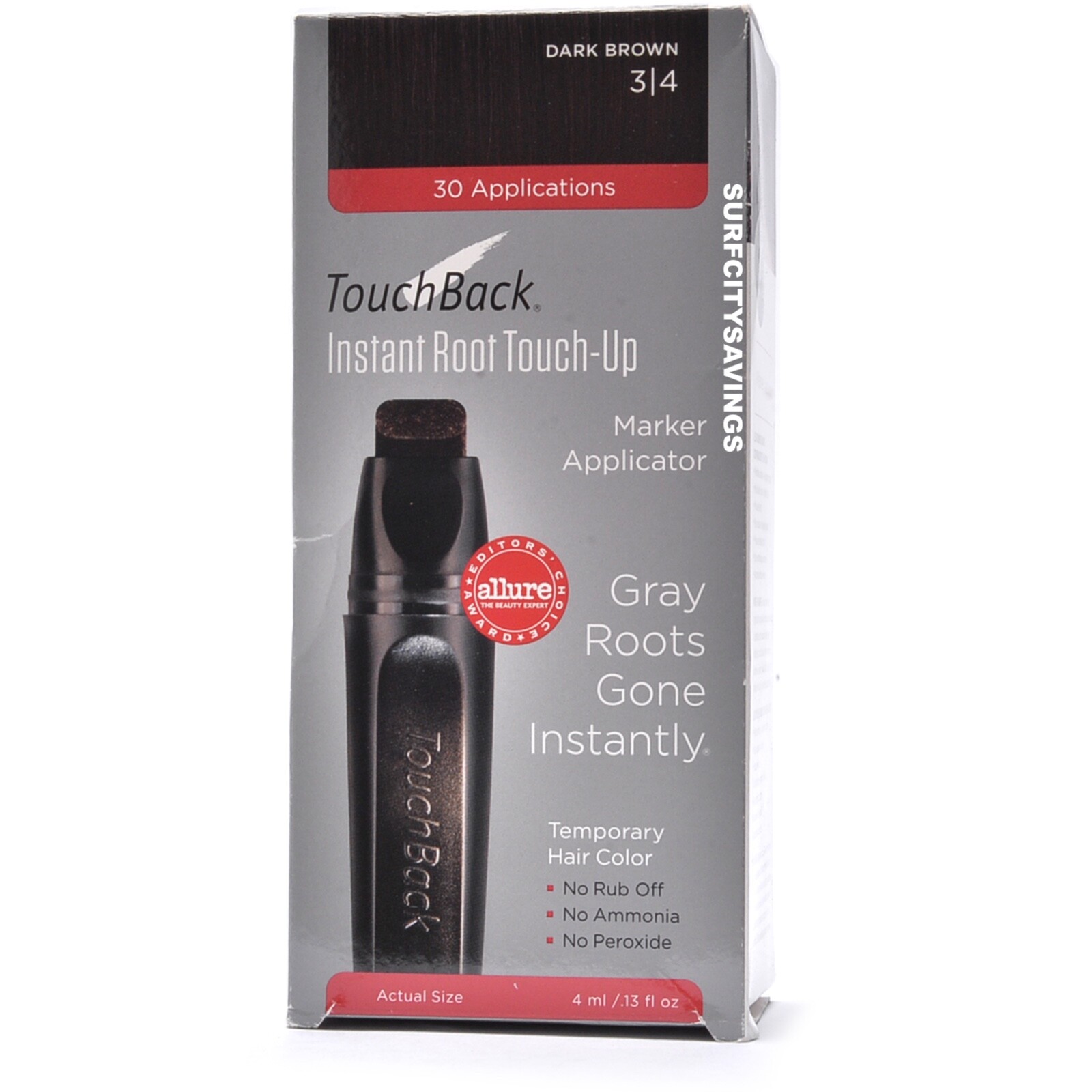 Touchback Marker for Gray Root Touch Up Dye Dark Brown #3-4 NEW SEALED