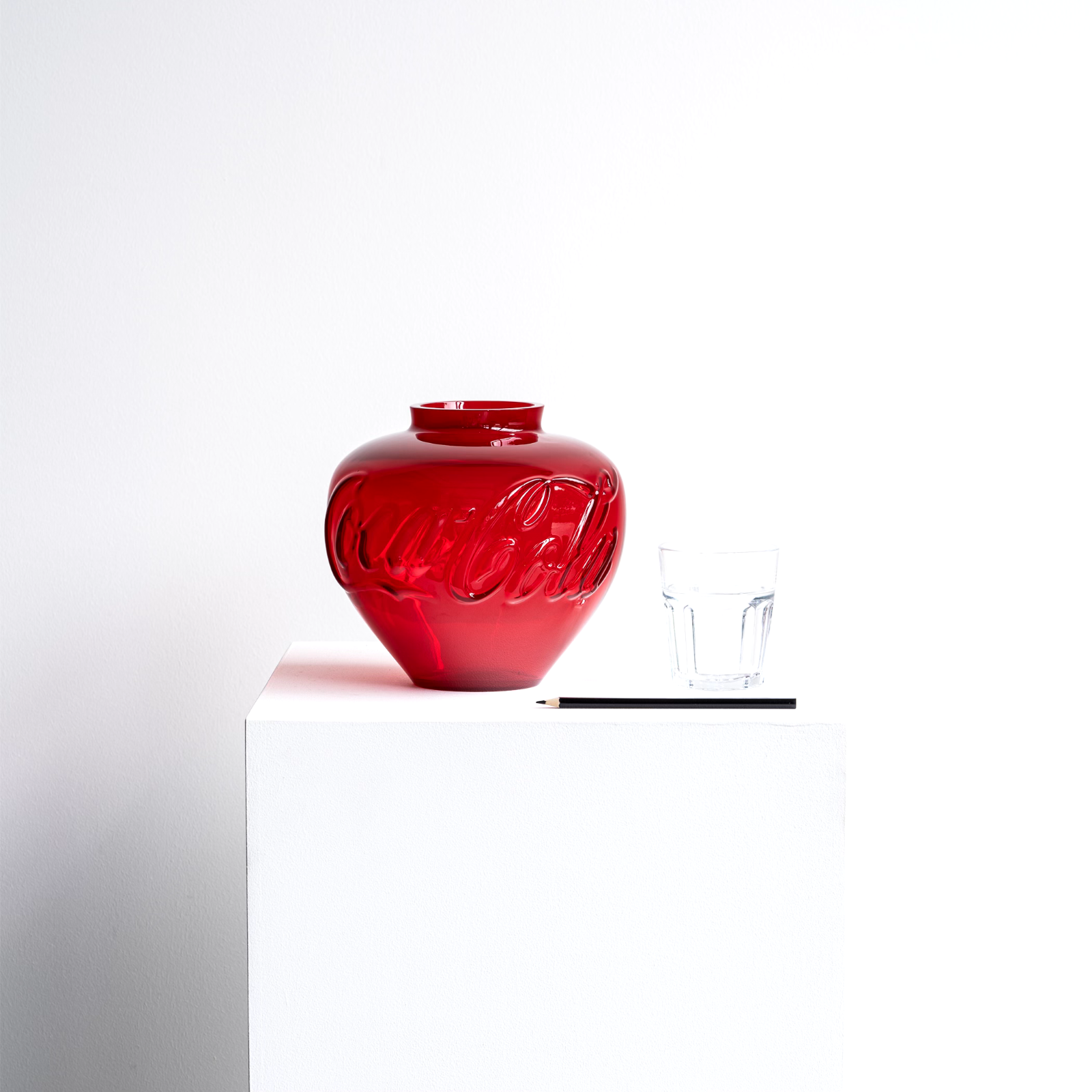Ai Weiwei Coca-Cola Glass Vase Sculpture Limited Edition 300 signed
