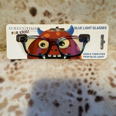 ICU EYEWEAR KIDS BOYS GIRLS SCREEN VISION BLUE LIGHT GLASSES MULTI #7737440 NEW