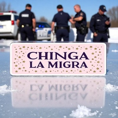 Chinga La Migra Car Magnet Or Bumper Sticker, Anti Trump Immigration Decal