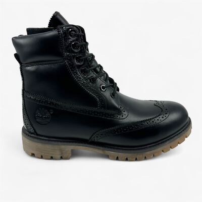 【完売品】Timberland 3eye black 27cm Timberland Woven Leather 3-Eye Lug Supreme Black Men's