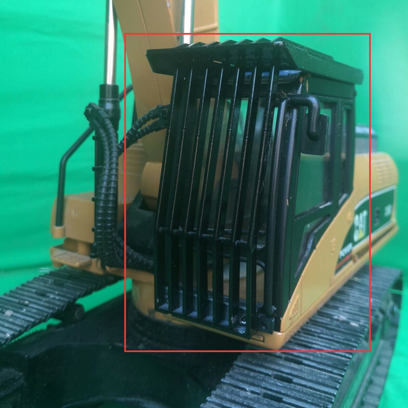 Cab Protective Net Full Metal Driving Cab Cover for Huina 550/580 RC Excavator