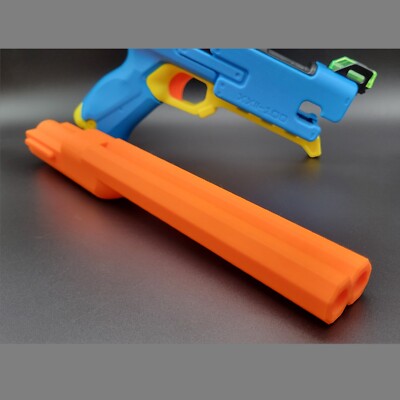 Double Barrel Mod For Nerf Rival Fate Blaster InLine Clip -6 Round 12 Short Dart