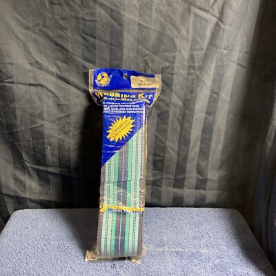 NEW WELLINGTON WEBBING KIT BLUE 3 x 80  RE-WEB LAWN CHAIR WITH SCREWS  C7