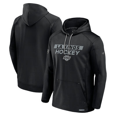 Men's Fanatics  Black Los Angeles Kings Authentic Pro Rink Fleece Pullover