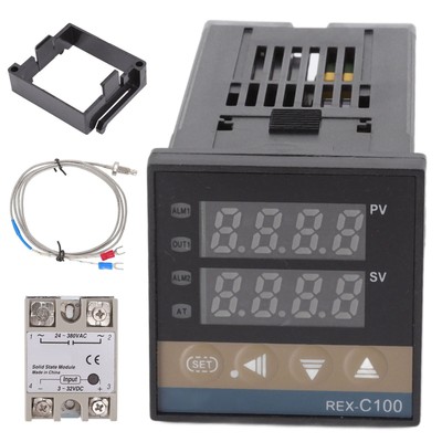 Digital PID Thermostat Temperature Controller Long 100V 240V and 3.3ft M6