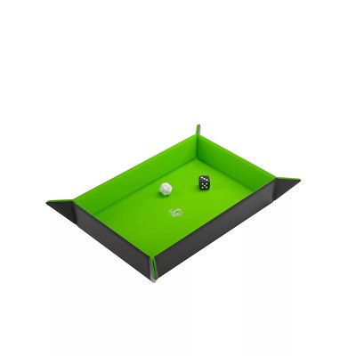 Gamegenic Rectangular Dice Tray, Magnetic- Green and Black NIB Free Shipping