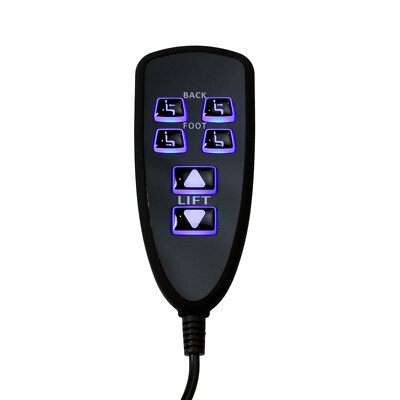 Raffel Systems HC R2B 04 Lift Chairs Recliner Remote 6 Button 5 Pin Hand Control