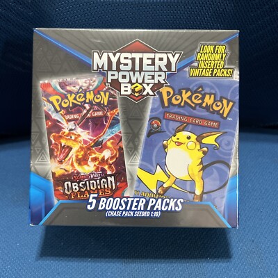 Pokemon Mystery Power Box Chase Pack Seeded 1:10 (5 Booster Packs) NEW SEALED