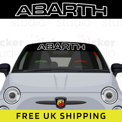 Abarth cheap windshield banner