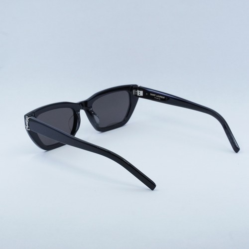 Pre-owned Saint Laurent Slm127/f 001 Black/black 53-20-145 Sunglasses Authentic