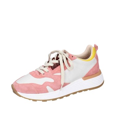 shoes women MOMA sneakers pink leather white suede 3AS401-CR11 BC795