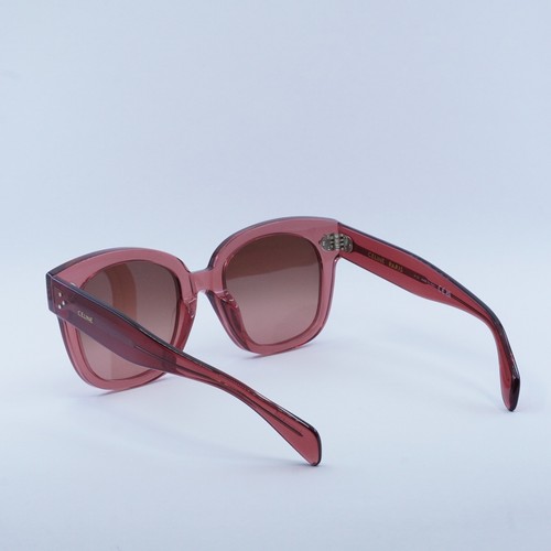Pre-owned Celine Cl4002un 74t Pink / Gradient Bordeaux 54-22-145 Sunglasses Authentic In Red