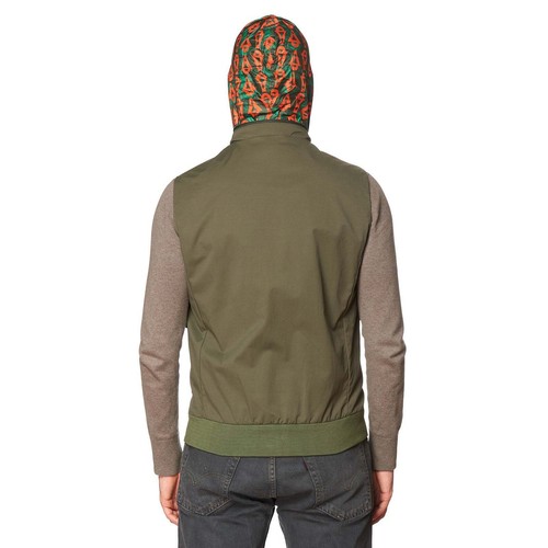 Pre-owned Kired Kiton  "igigi" Olive Green Hooded Packable Vest 50 M