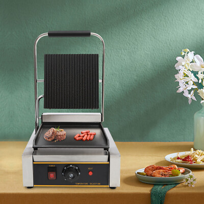 Commercial Sandwich Panini Press Grill Electric Hamburgers Maker Machine 110V